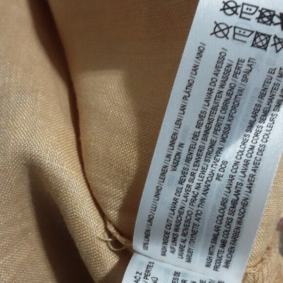 Vintage The primary linen maxi dress khakis button down women 10 vacation casual - Picture 9 of 11